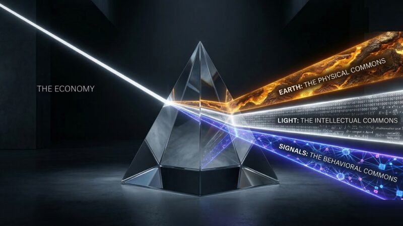 The Three Commons: Earth, Light, Signals — A Simple Framework